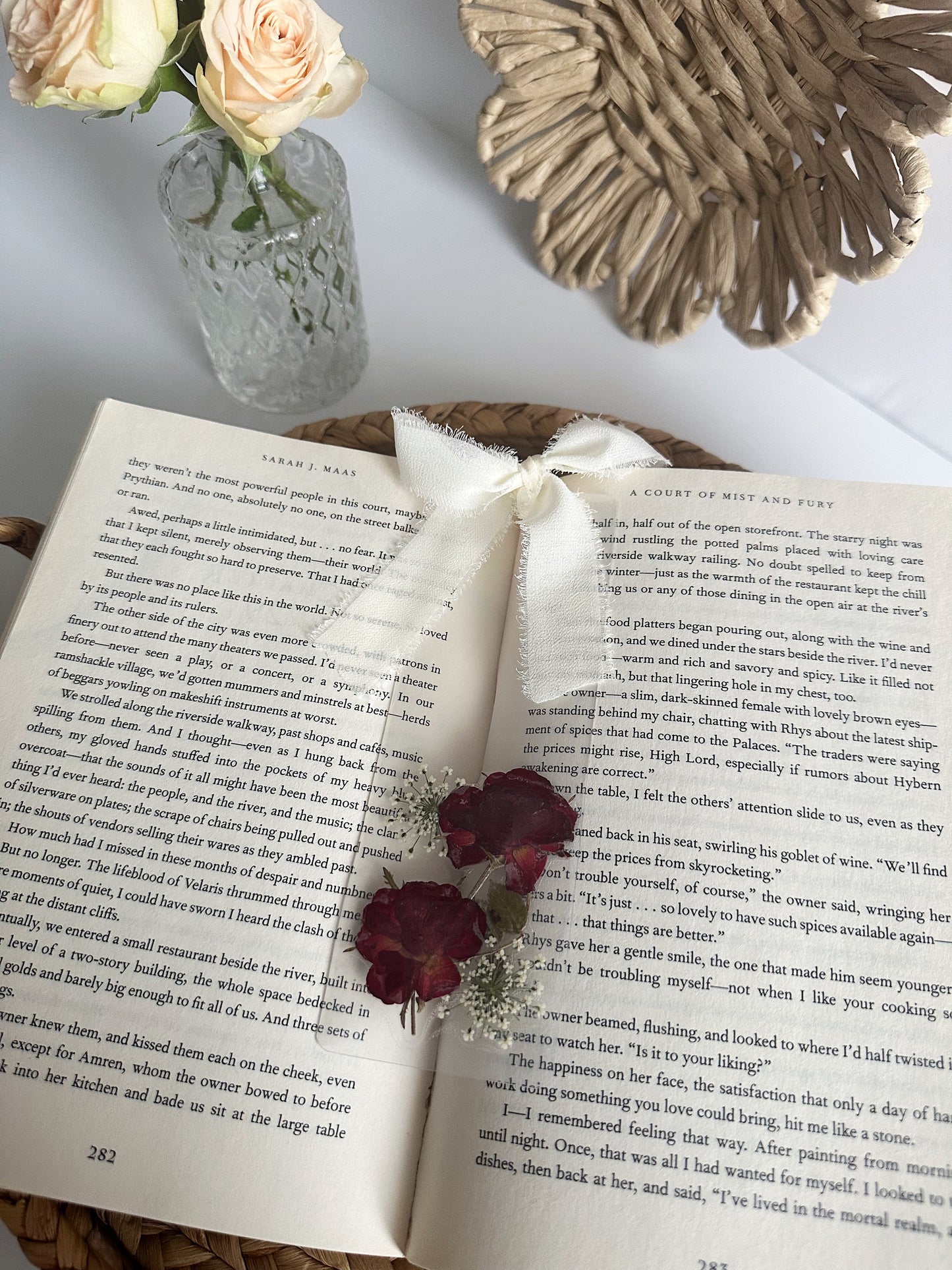 rose garden bookmark