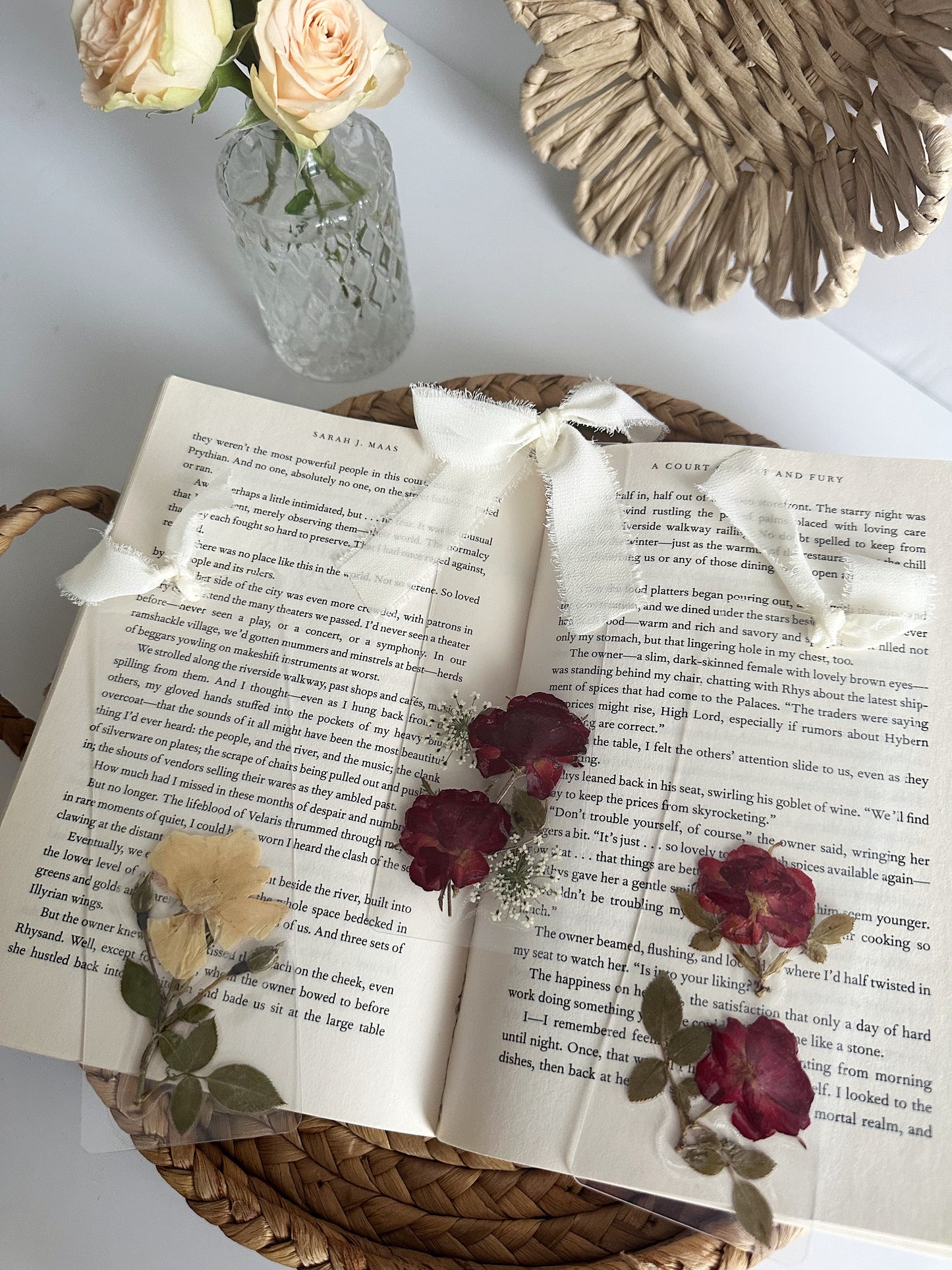 rose garden bookmark