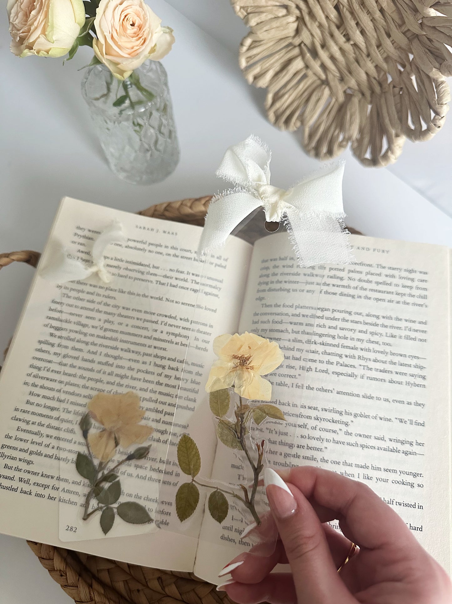 rose garden bookmark