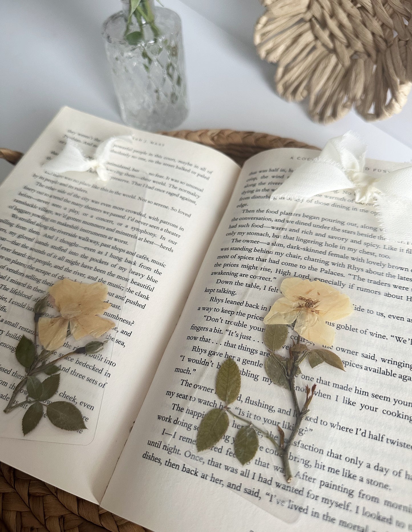 rose garden bookmark