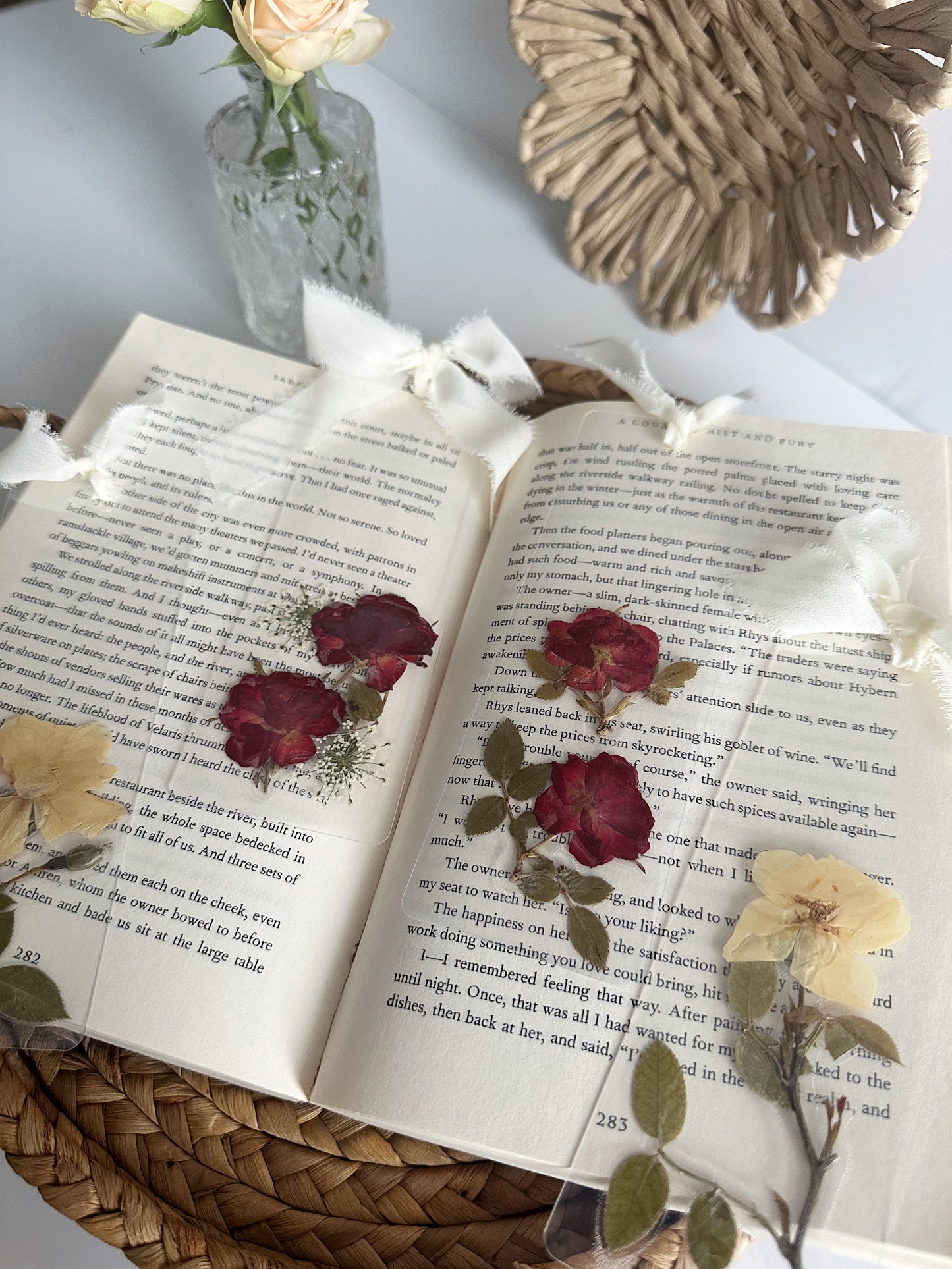 rose garden bookmark