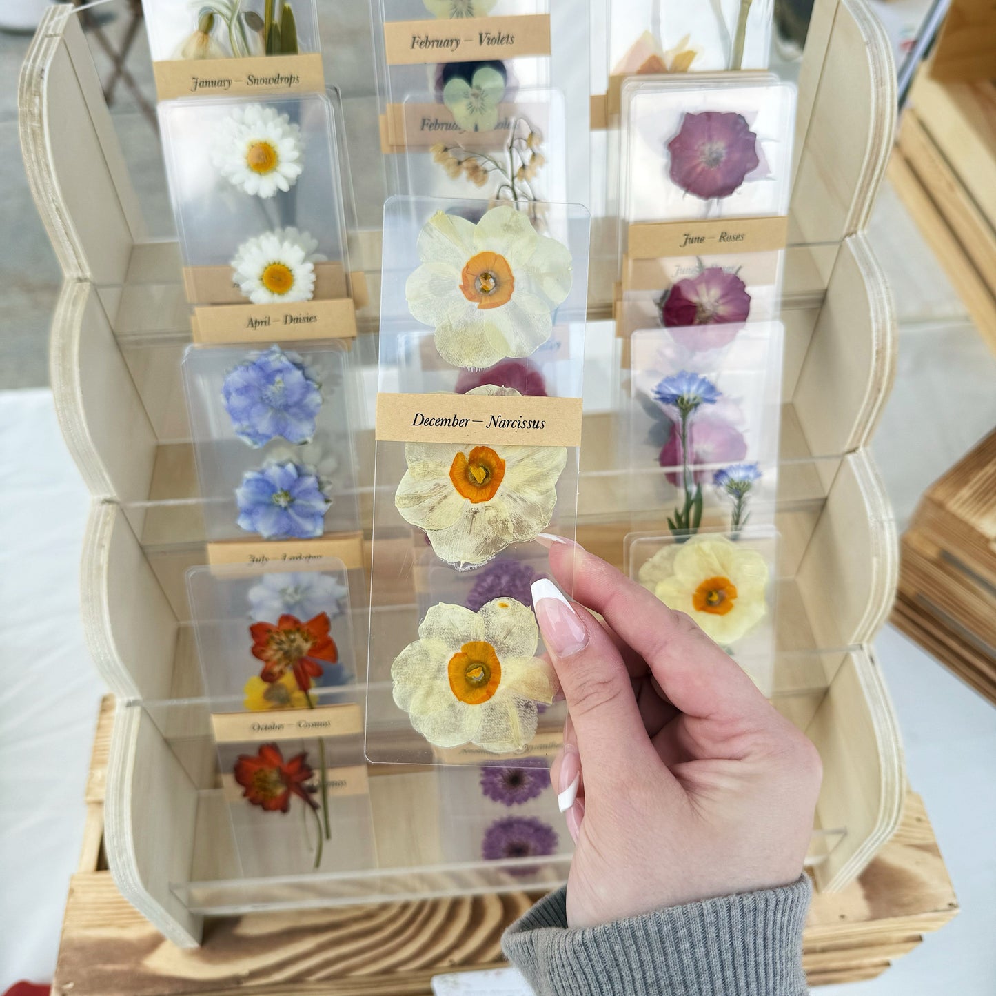birth flower bookmarks