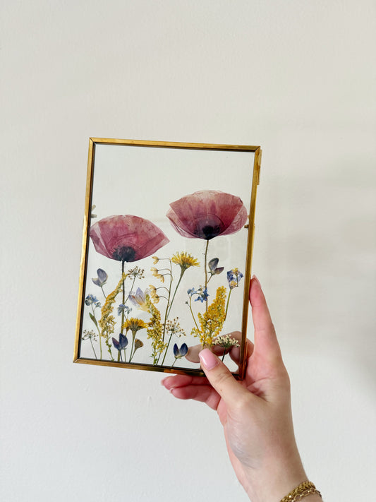 custom pressed flower frame
