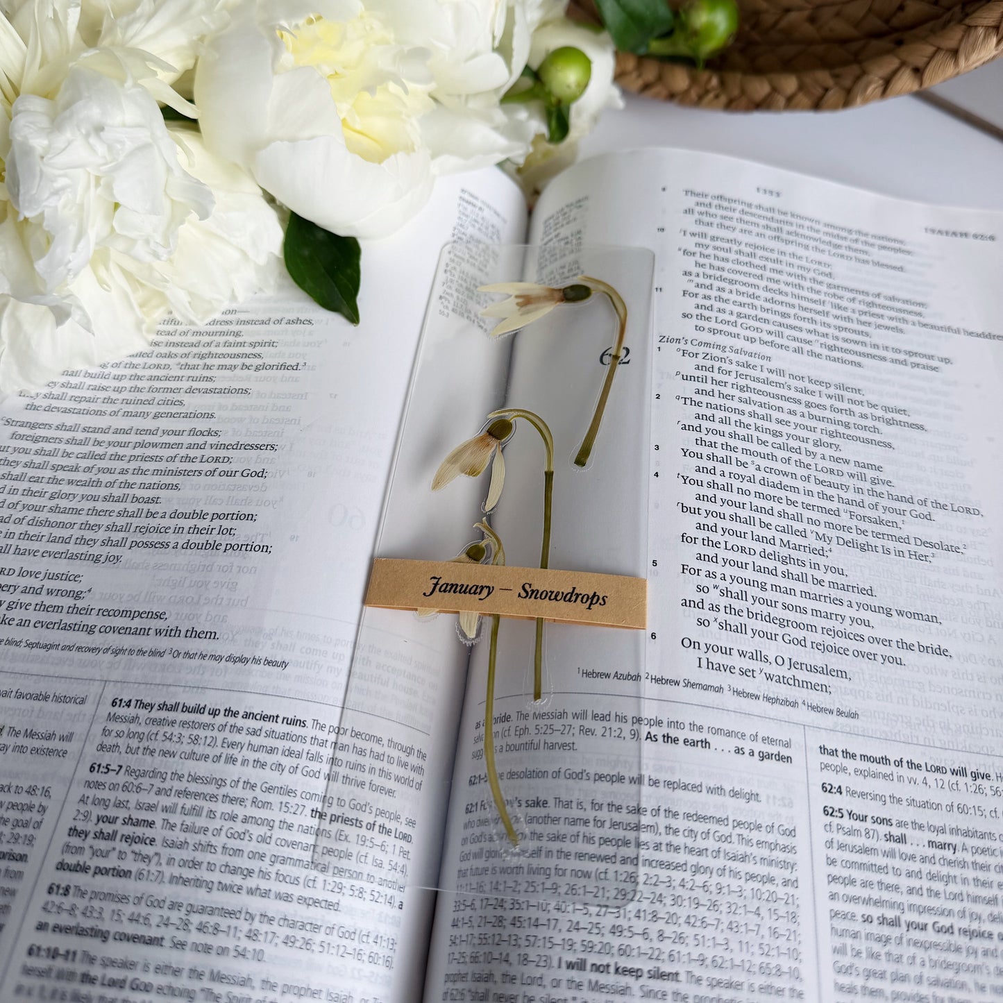 birth flower bookmarks