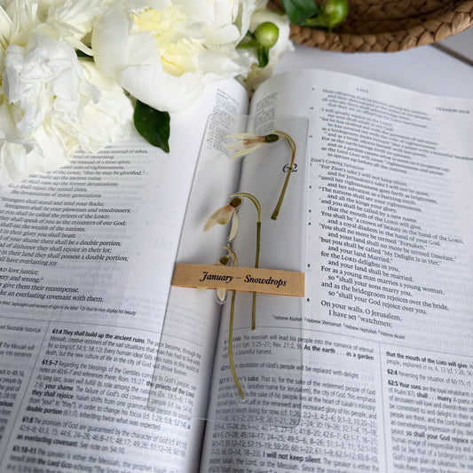 birth flower bookmarks