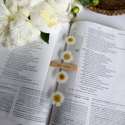 birth flower bookmarks