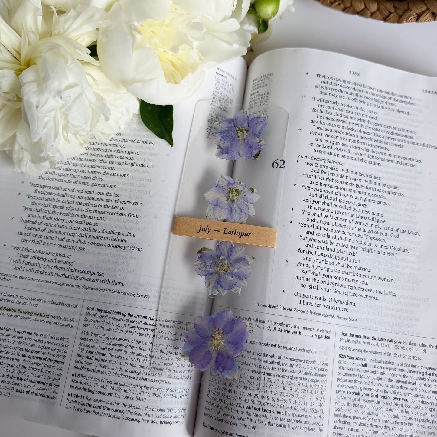 birth flower bookmarks