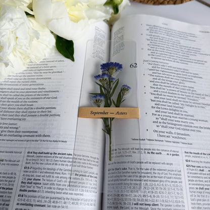 birth flower bookmarks