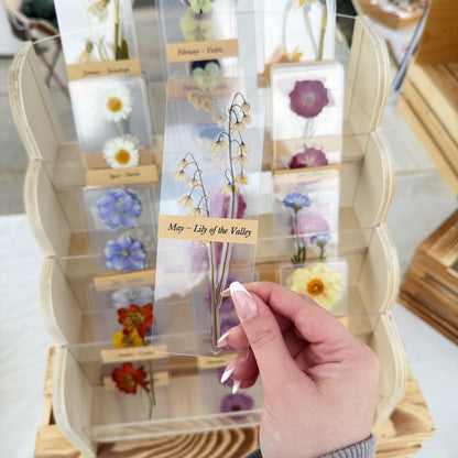 birth flower bookmarks