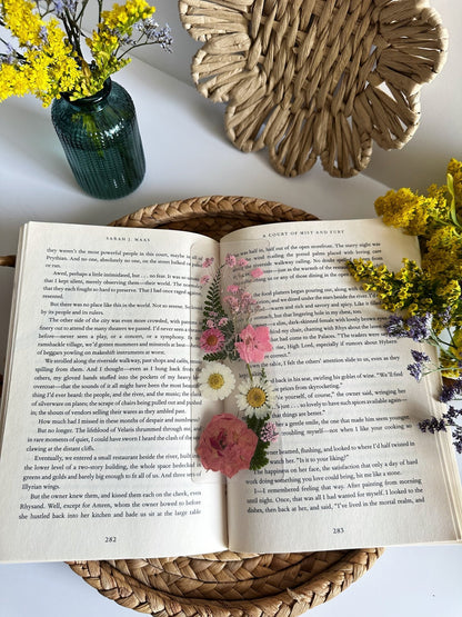 pink petals bookmark